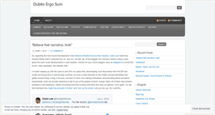 Desktop Screenshot of dubitoergosum.net