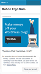 Mobile Screenshot of dubitoergosum.net